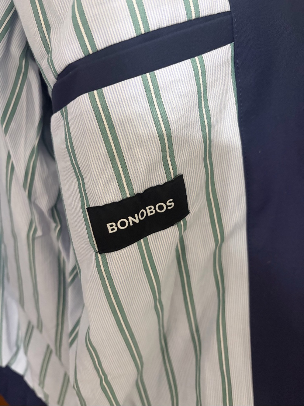 Bonobos Navy Lightweight Zip Shirt Jacket - Picture 4 of 6
